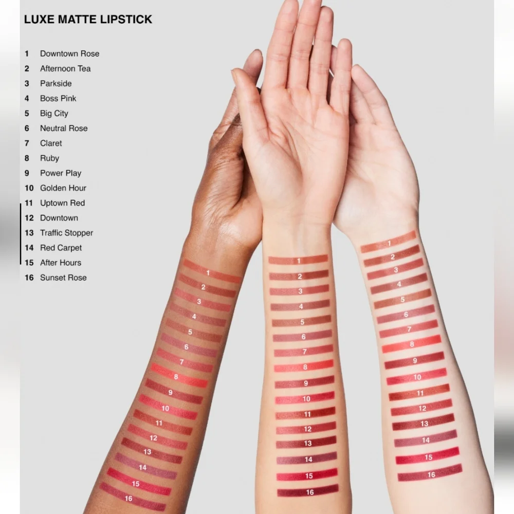 🌺Bobbi Brown Sunset Rose Luxe Matte Lipstick Hydrating Lipstick Longwear